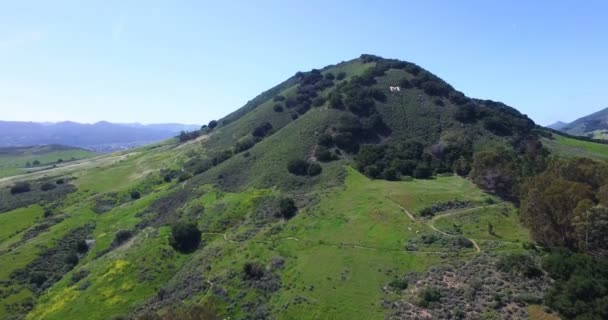 Hermosa zona de montaña verde — Vídeo de stock