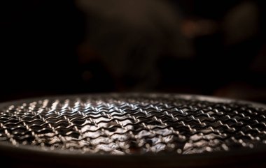 Boş Izgara İçin Sıcak Yanan Kömür Seçici Odaklı Barbekü, Tasarım Alanını Kopyala