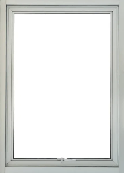 Modern Single Window Geïsoleerd White Background Design Architecture Home Achtergrond — Stockfoto