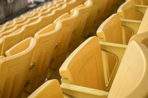 Antiguo Asiento Vacío Quedó Abandonado Estadio Sin Espectadores Debido Covid —  Fotos de Stock