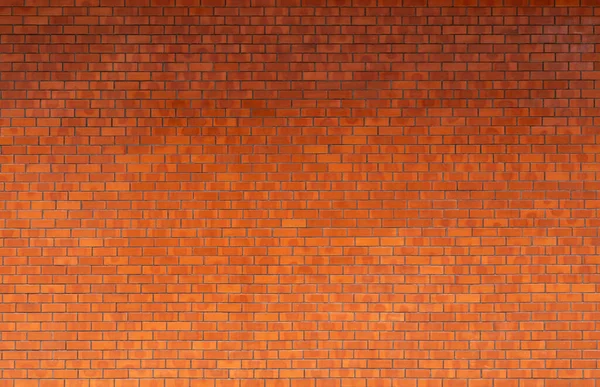 Parede Tijolo Laranja Limpa Moderna Com Sombra Desvanecer Cima Textura — Fotografia de Stock