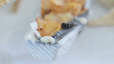 bir düğünde lezzetli çikolata