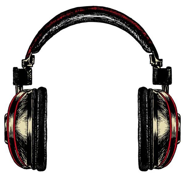 Boş bir arka plan üzerinde siyah akustik kulaklık