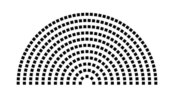 Hemicycle 308 koltuk - 11 sıra - 180 derece