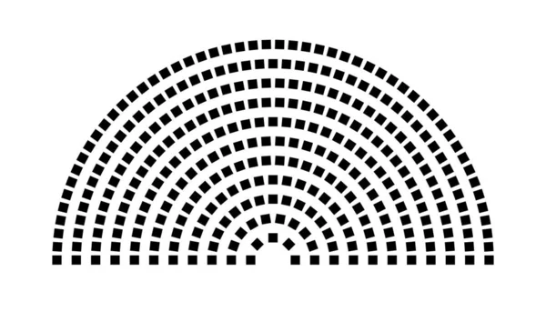 Hemicycle 313 koltuk - 11 sıra - 180 derece