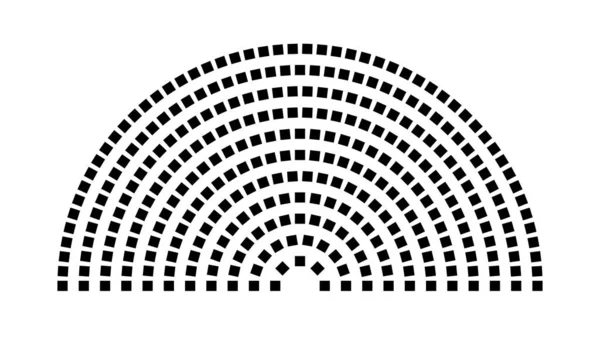 Hemicycle 314 koltuk - 11 sıra - 180 derece