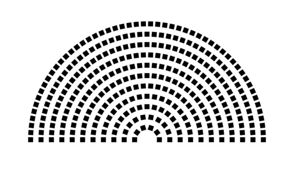 Hemicycle 316 koltuk - 11 sıra - 180 derece