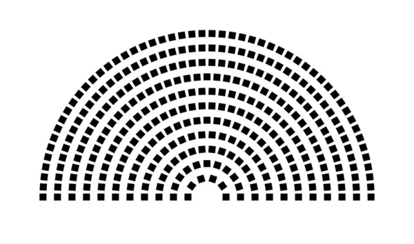 Hemicycle 325 koltuk - 11 sıra - 180 derece