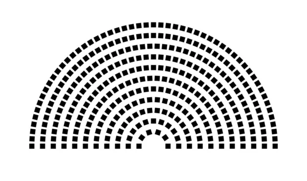 Hemicycle 328 koltuk - 11 sıra - 180 derece