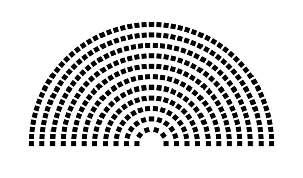 Hemicycle 329 koltuk - 11 sıra - 180 derece