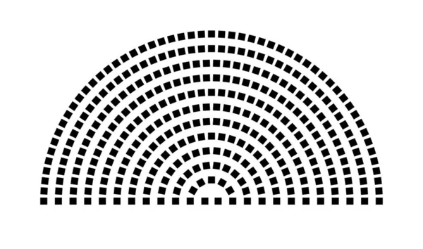 Hemicycle 335 koltuk - 12 sıra - 180 derece