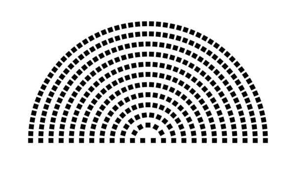 Hemicycle 340 koltuk - 12 sıra - 180 derece