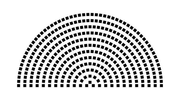 Hemicycle 341 koltuk - 12 sıra - 180 derece