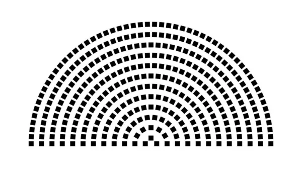 Hemicycle 342 koltuk - 12 sıra - 180 derece