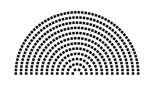 Hemicycle 360 koltuk - 12 sıra - 180 derece