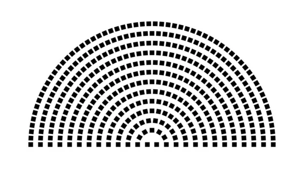 Hemicycle 402 koltuk - 13 sıra - 180 derece