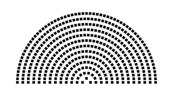 Hemicycle 417 koltuk - 13 sıra - 180 derece