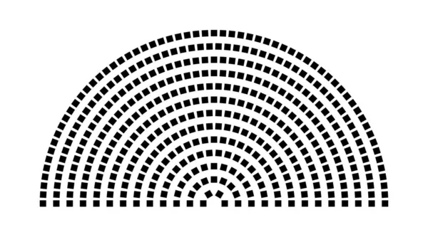Hemicycle 421 koltuk - 13 sıra - 180 derece