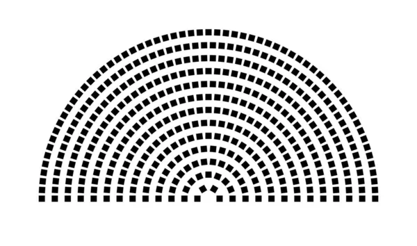 Hemicycle 424 koltuk - 13 sıra - 180 derece