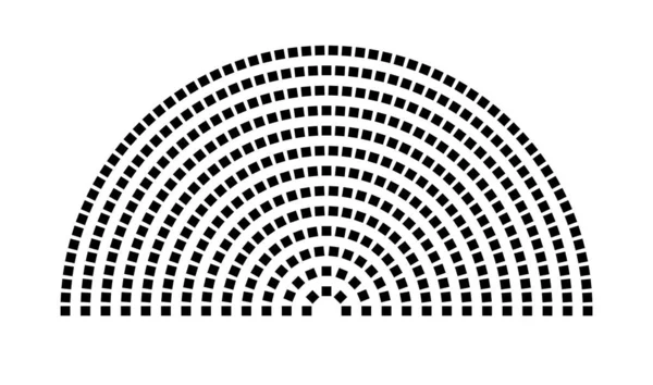 Hemicycle 431 koltuk - 13 sıra - 180 derece