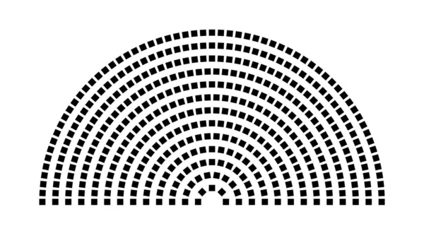 Hemicycle 436 koltuk - 13 sıra - 180 derece