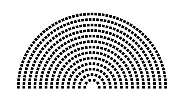 Hemicycle 448 koltuk - 13 sıra - 180 derece