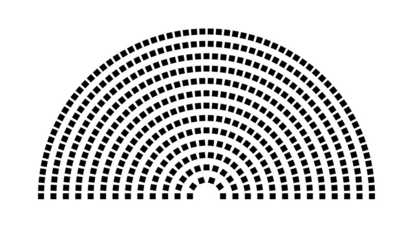 Hemicycle 450 koltuk - 13 sıra - 180 derece