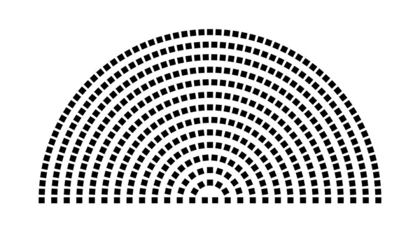 Hemicycle 454 koltuk - 14 sıra - 180 derece
