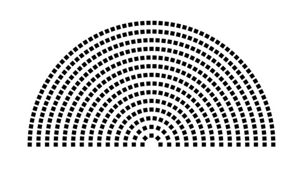 Hemicycle 485 koltuk - 14 sıra - 180 derece