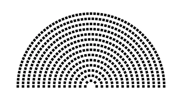 Hemicycle 488 koltuk - 14 sıra - 180 derece