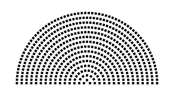 Hemicycle 512 koltuk - 15 sıra - 180 derece