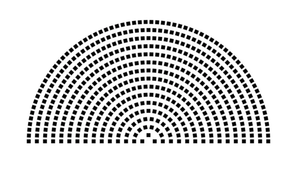 Hemicycle 518 koltuk - 15 sıra - 180 derece