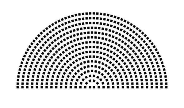 Hemicycle 544 koltuk - 16 sıra - 180 derece