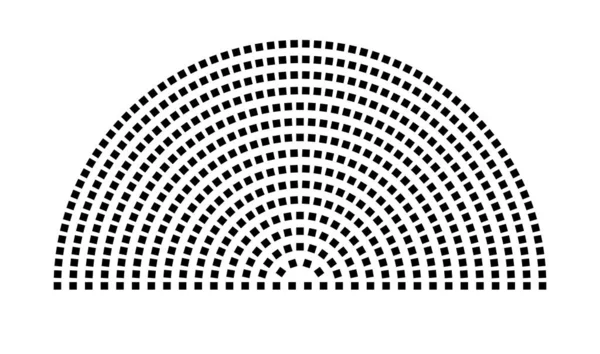 Hemicycle 548 koltuk - 16 sıra - 180 derece
