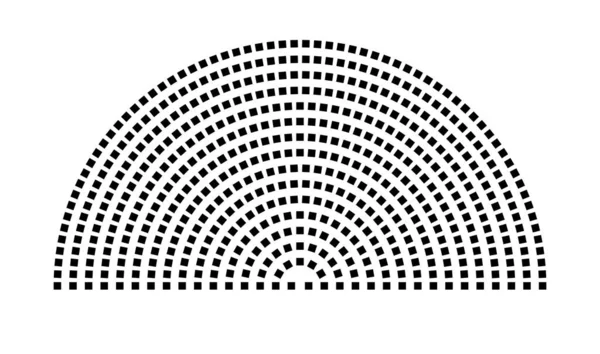 Hemicycle 550 koltuk - 16 sıra - 180 derece