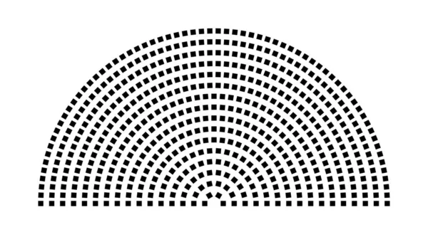 Hemicycle 561 koltuk - 16 sıra - 180 derece