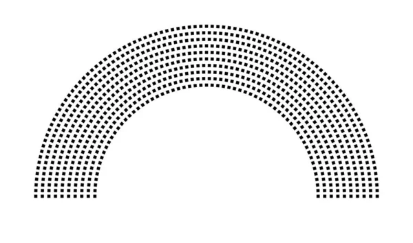 Hemicycle 791 koltuk - 10 sıra - 180 derece