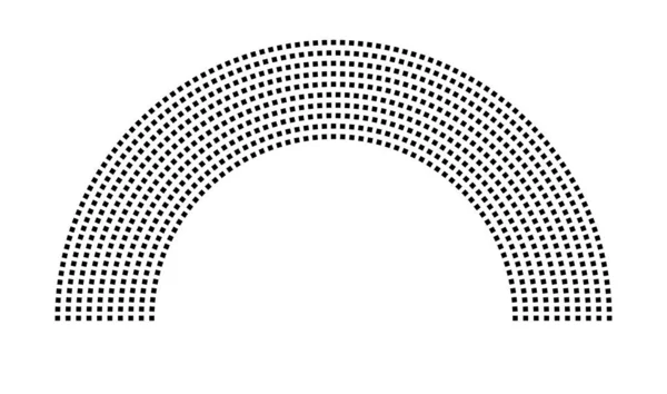 Hemicycle 796 koltuk - 10 sıra - 180 derece