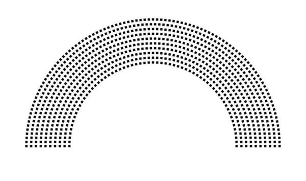 Hemicycle 798 koltuk - 10 sıra - 180 derece