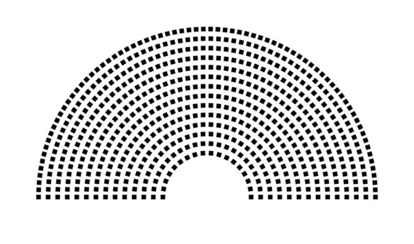 Hemicycle 620 koltuk - 14 sıra - 180 derece