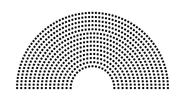 Hemicycle 640 koltuk - 14 sıra - 180 derece