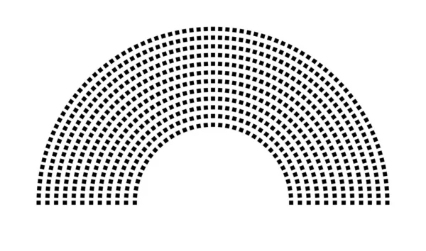 Hemicycle 682 koltuk - 12 sıra - 180 derece