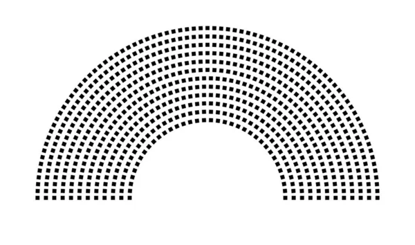 Hemicycle 690 koltuk - 12 sıra - 180 derece