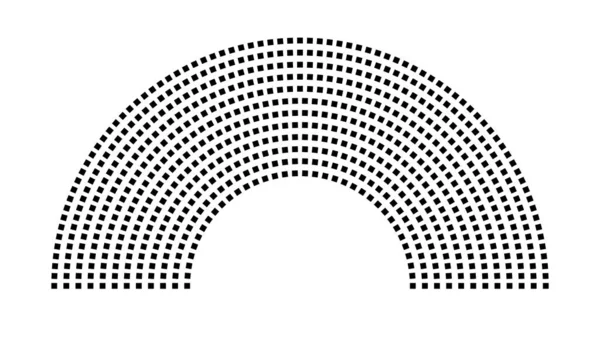 Hemicycle 691 koltuk - 12 sıra - 180 derece