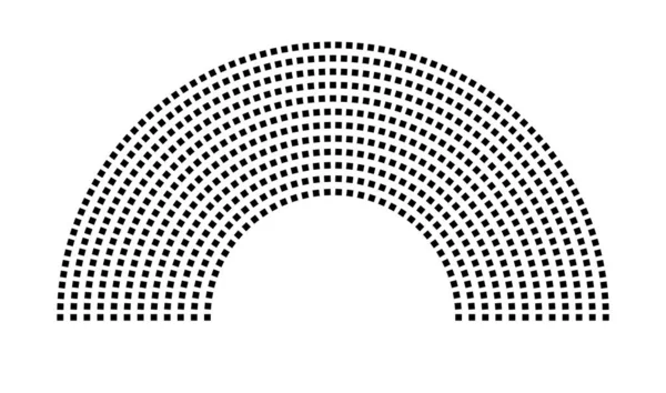 Hemicycle 692 koltuk - 12 sıra - 180 derece