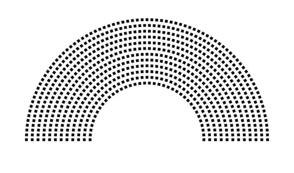 Hemicycle 702 koltuk - 12 sıra - 180 derece