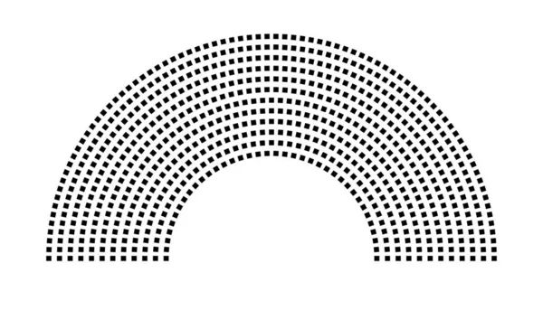 Hemicycle 703 koltuk - 12 sıra - 180 derece