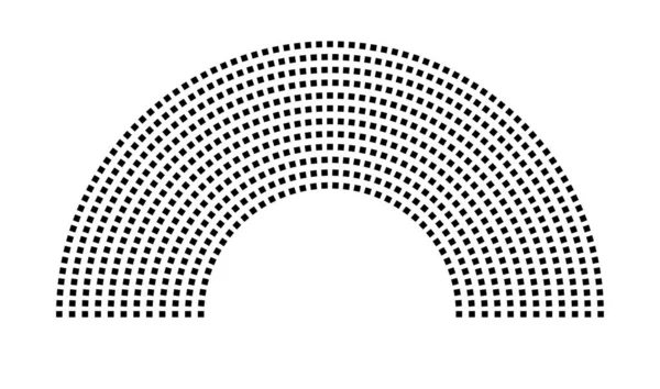 Hemicycle 706 koltuk - 12 sıra - 180 derece