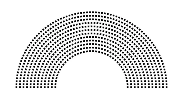 Hemicycle 710 koltuk - 12 sıra - 180 derece