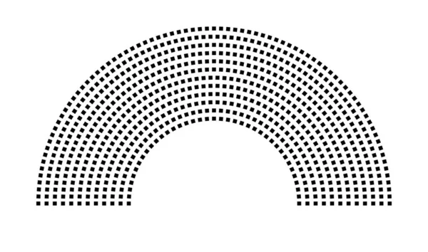 Hemicycle 713 koltuk - 12 sıra - 180 derece